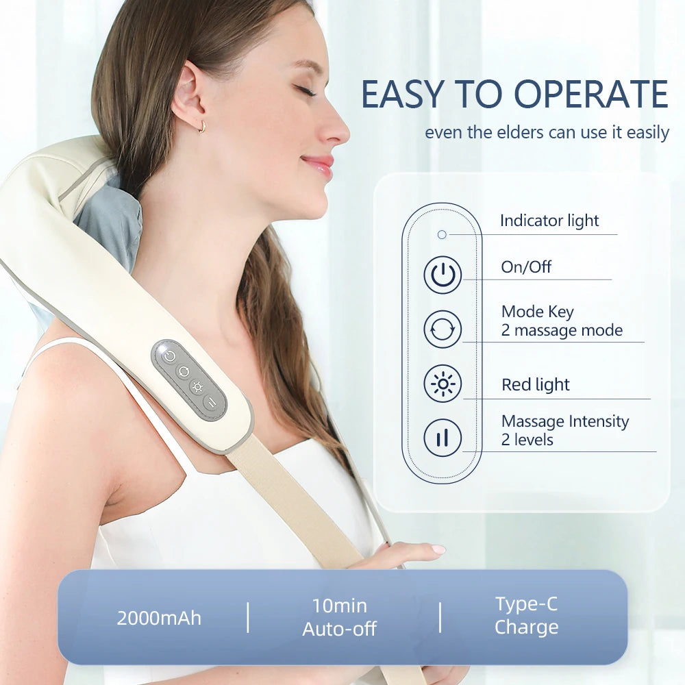Foreverlily 26W Brushless Motor Neck And Shoulder Massager