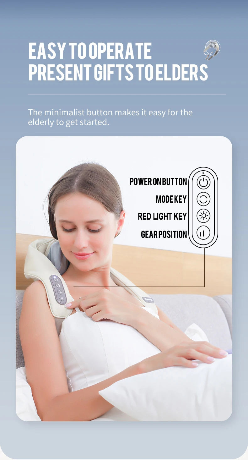 Foreverlily 26W Brushless Motor Neck And Shoulder Massager